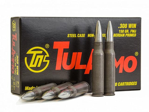 80 ROUNDS TULA .308 WIN (7,62х51) FMJ 150GR STEEL CASE