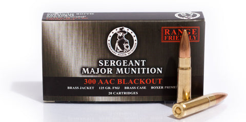 300 AAC BLACKOUT 125 GR BJB BRASS CASE 960 ROUNDS